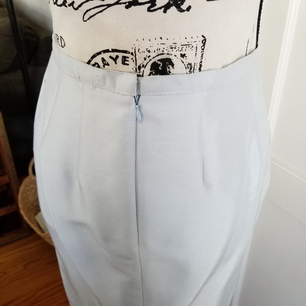 Noviello Bloom Suits Silver Shantung Silk Suit - Picture 11 of 14